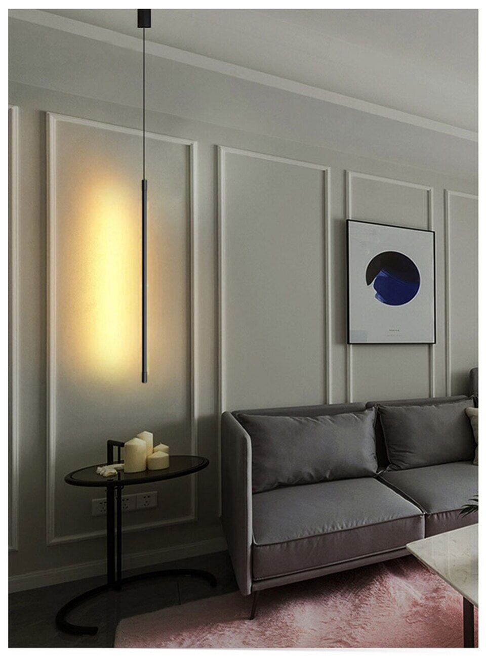 Luxe lineáris LED éjjeli függeszték lámpák hangulatos hálószobákhoz