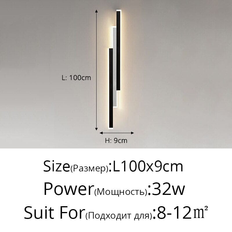 Asterra Triple-Rect Wall Sconce Outdoor Porch Light