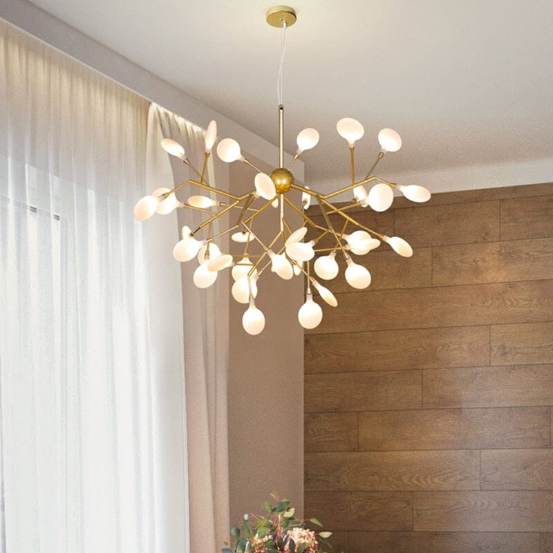 LumaFlare Iron LED Chandelier for Modern Interiors Style