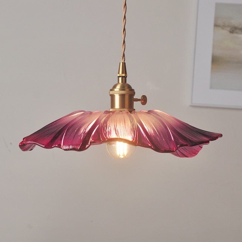 FloraGlass Nordic Flower Pendant Light for Living Rooms