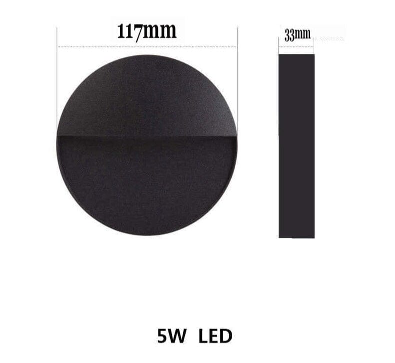 Luz de Degrau Exterior Redonda Rivell à Prova de Água e Ferrugem