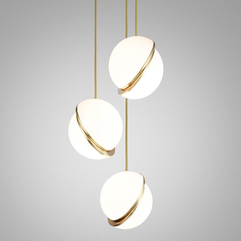 NyraHalo Orb Moon Pendant Light for Living Room Ceiling Lamp
