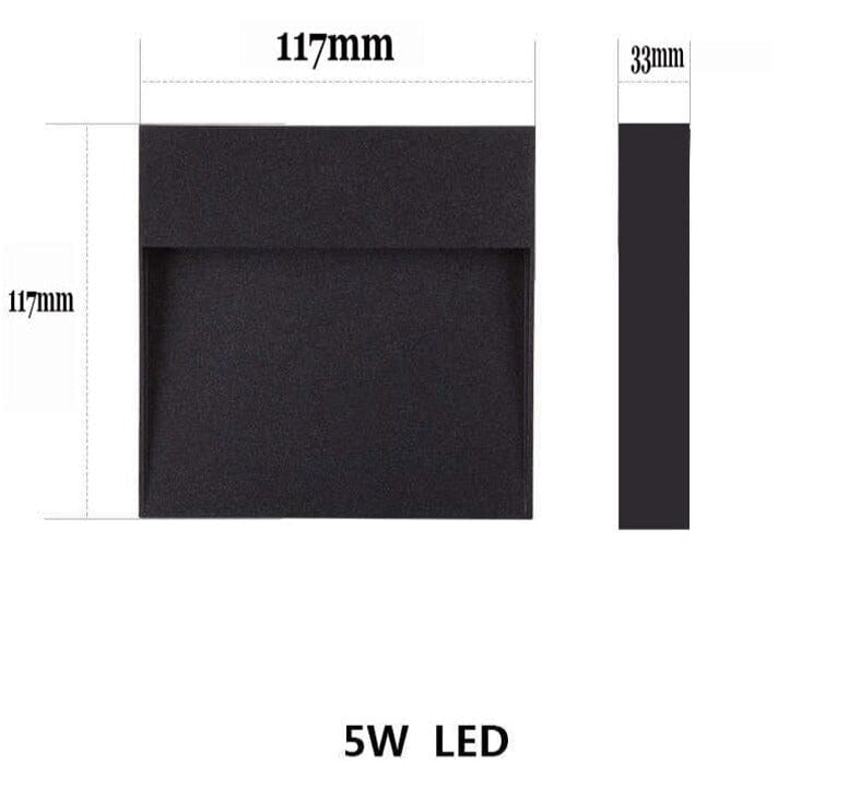 Luz de Degrau Exterior Redonda Rivell à Prova de Água e Ferrugem