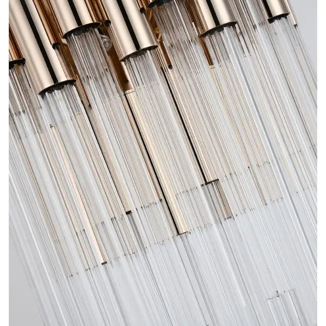 Aurelia Crystal Wall Lamp Golden Glass Round Luxury