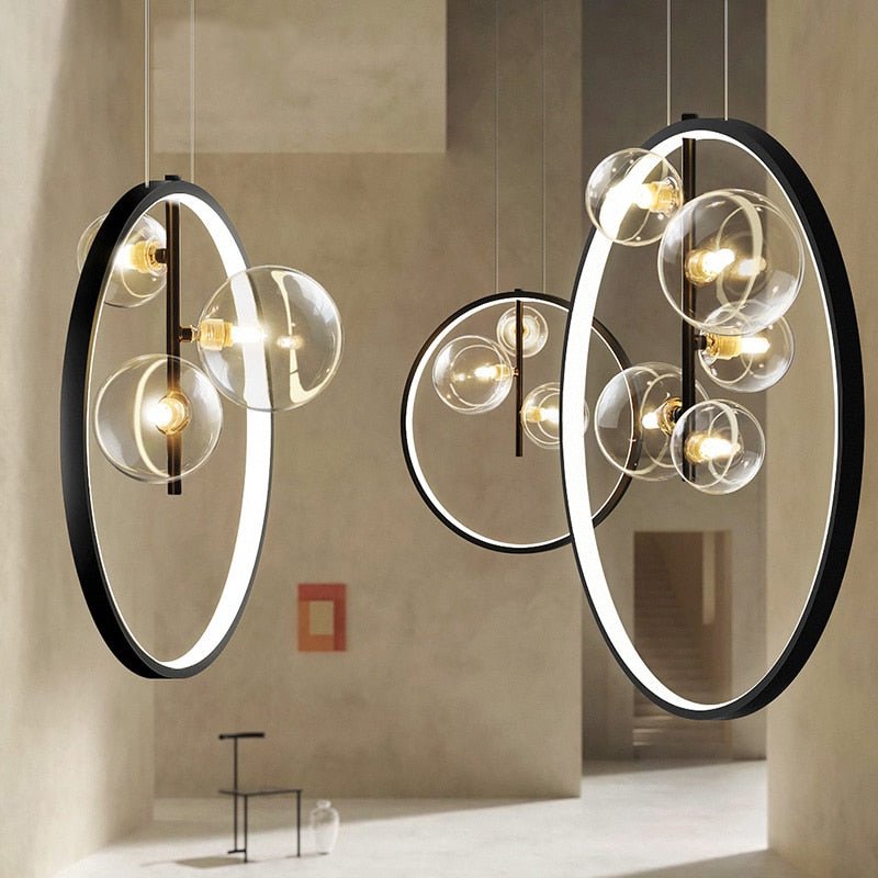 Circlara Glass Ring Pendant Light Round Ceiling Lamp