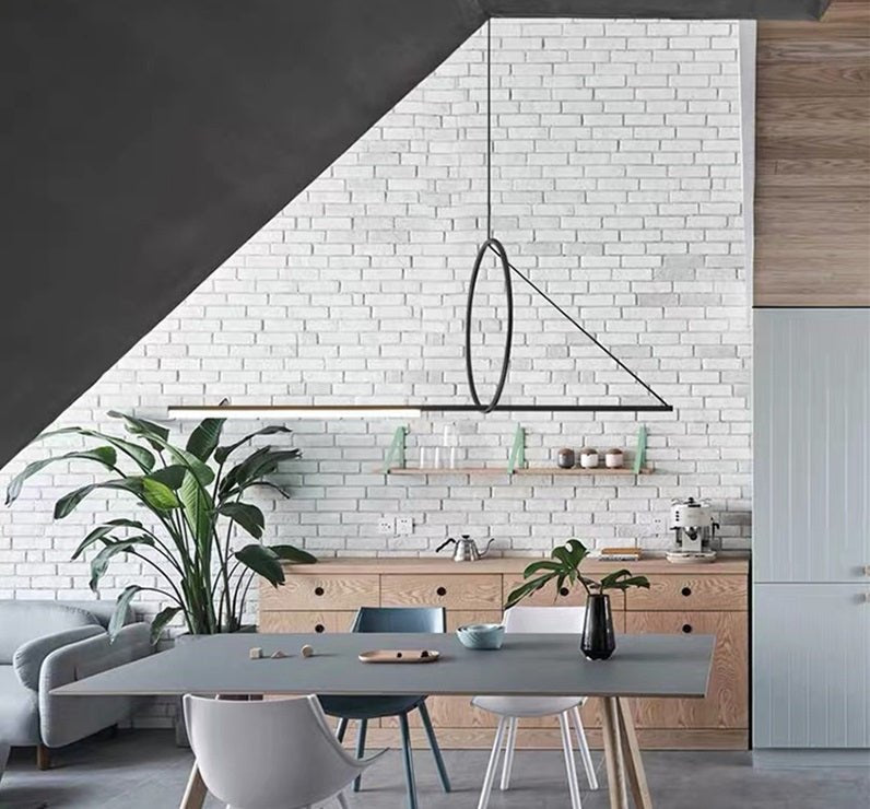 Lustră triunghiulară Nyara | Lampă geometrică de tavan