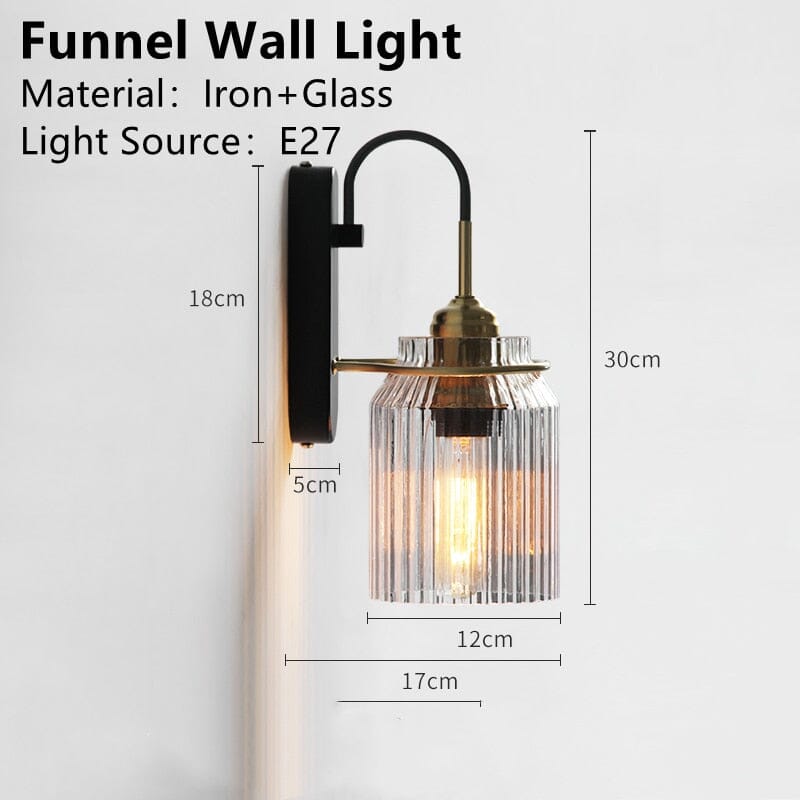 LumiNest Glass Vegglampe Nordisk Minimalistisk Lampedesign