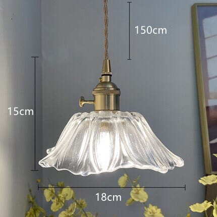 FloraGlass Nordic Flower Pendant Light for Living Rooms