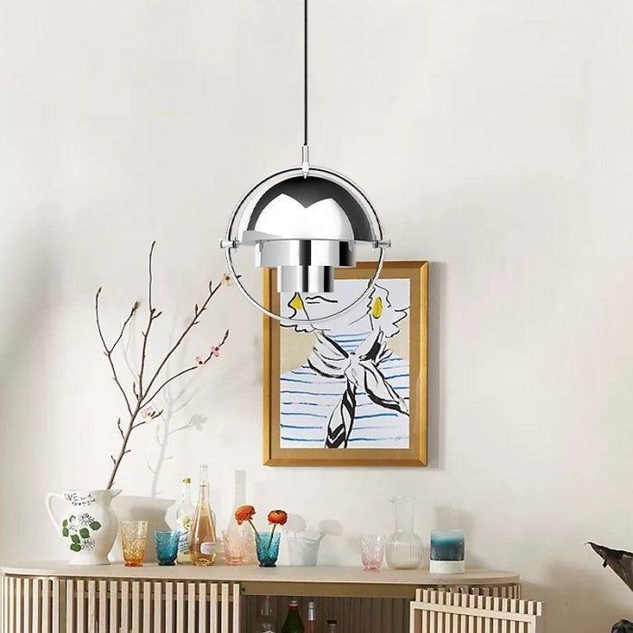 LyraArc LED Pendant Light With Rotating Metal Layered Design
