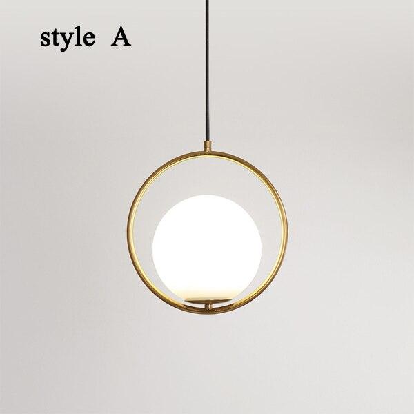 Novaelle Glass Pendant Light With Four Styles Modern Ceiling Lamp