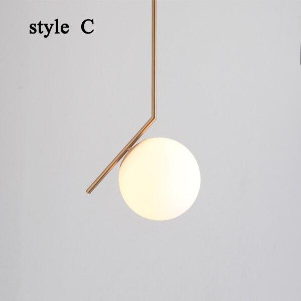 Novaelle Glass Pendant Light With Four Styles Modern Ceiling Lamp