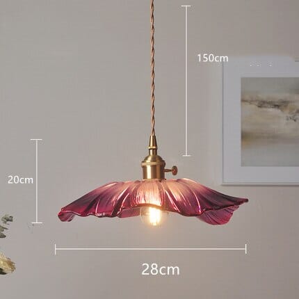 FloraGlass Nordic Flower Pendant Light for Living Rooms