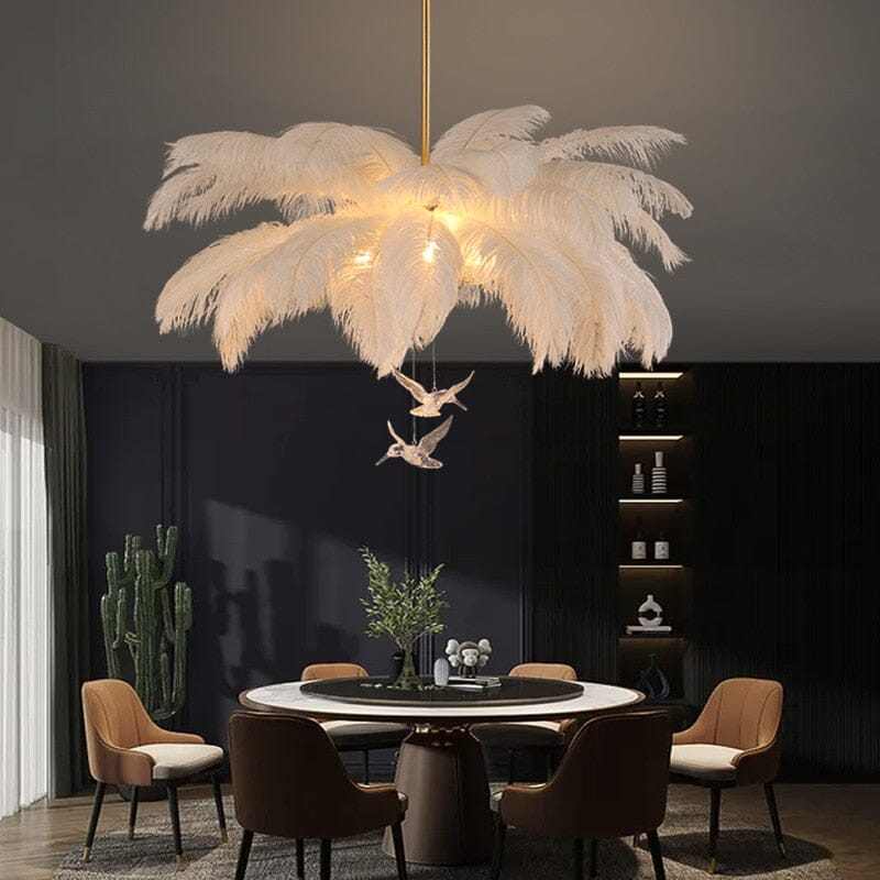 FeatherLoom Modern Chandelier Adjustable LED Pendant