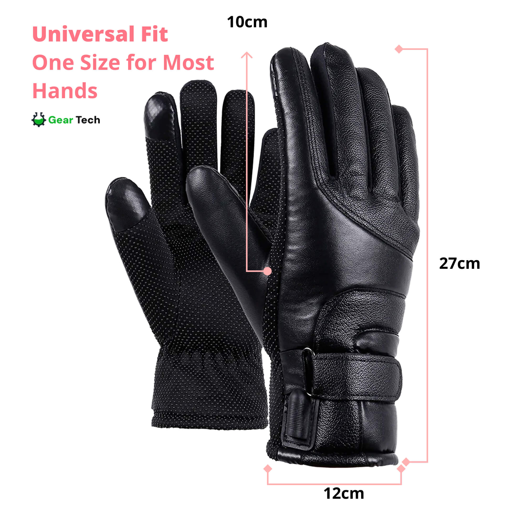 Women's Heated Gloves With Touchscreen, USB Rechargeable And Waterproof Warmth