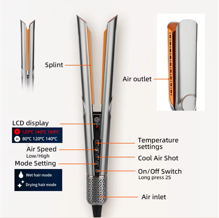 VivaRise Duo Styler Two In One Hair Dryer And Straightener