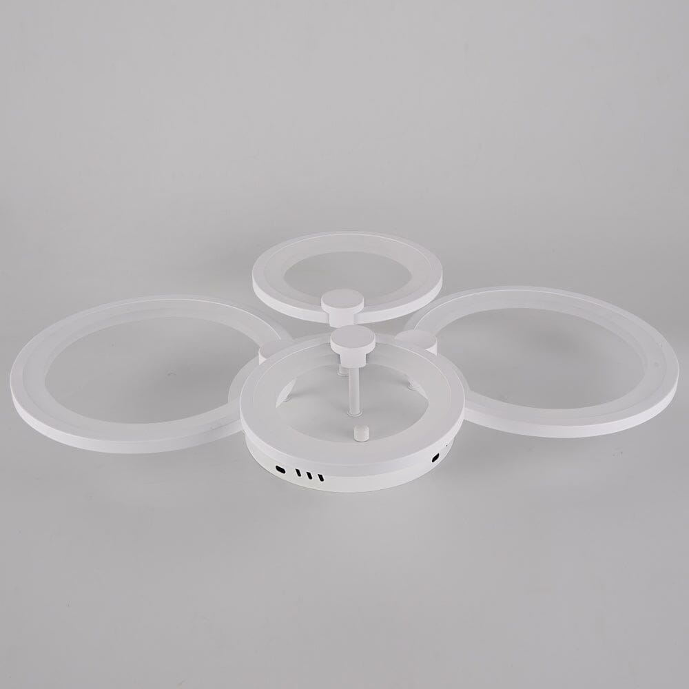 NovaRing Modern Ring Acrylic Ceiling Light With Remote