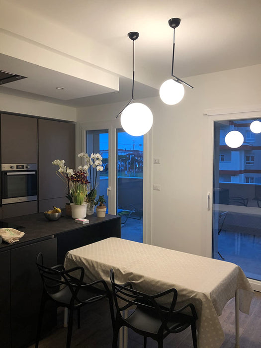 LumoSphere Pendant Light With Opal Glass Sphere Diffuser