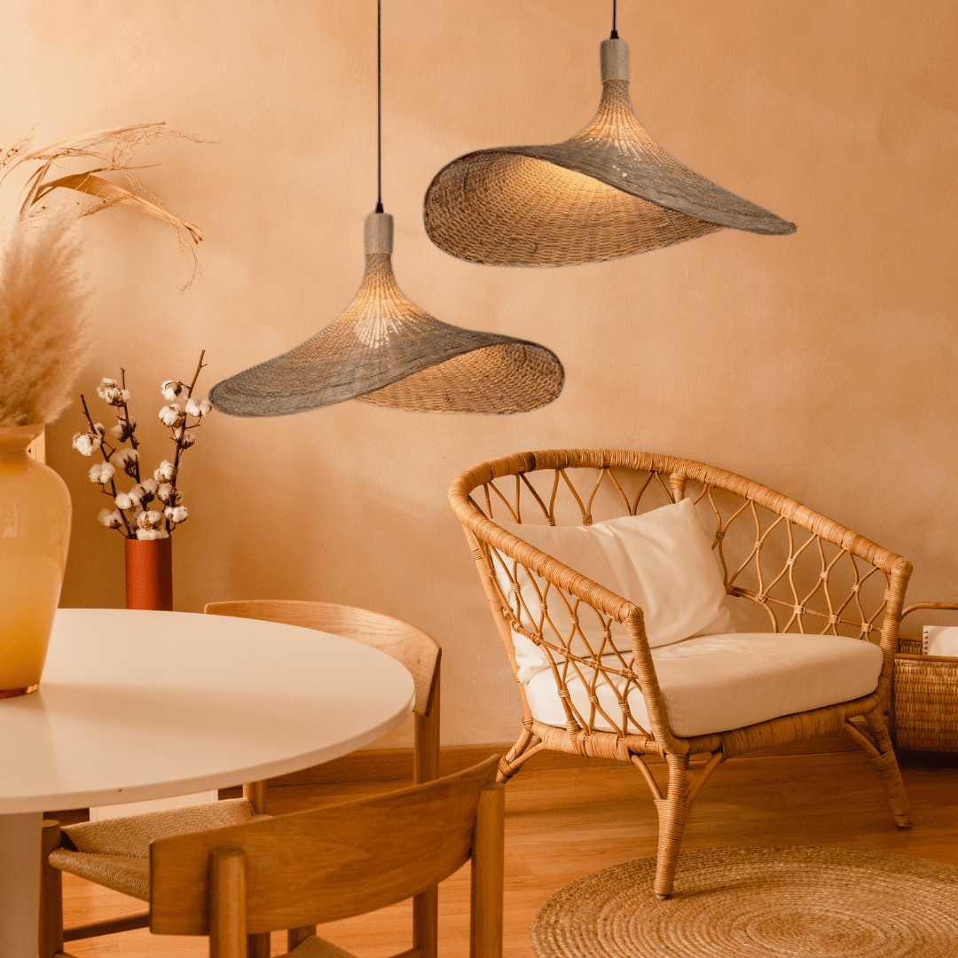 Candeeiro de Bambu Nalara com Brilho Quente e Aconchegante para Qualquer Divisão