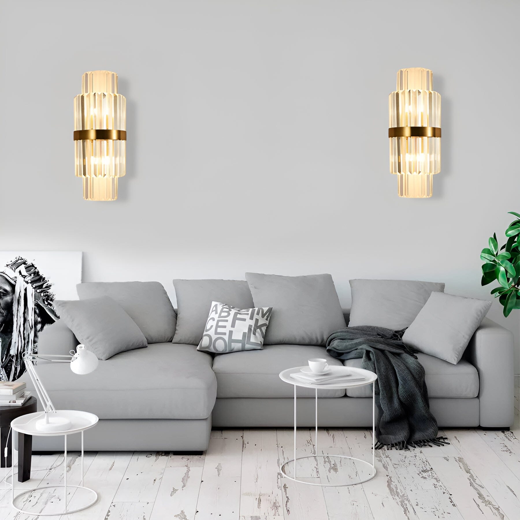 Celestia Crystal Wall Lamp Modern Sconce for Hallways