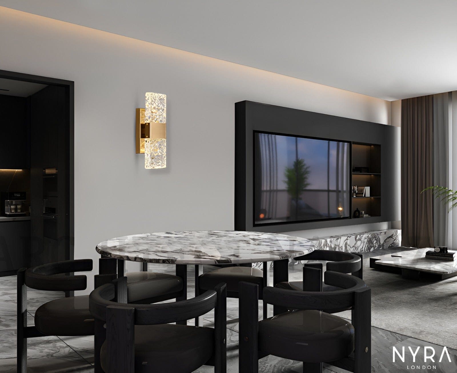 Aurelia Crest Væglampe Stemningsfuld Håndlavet Belysning