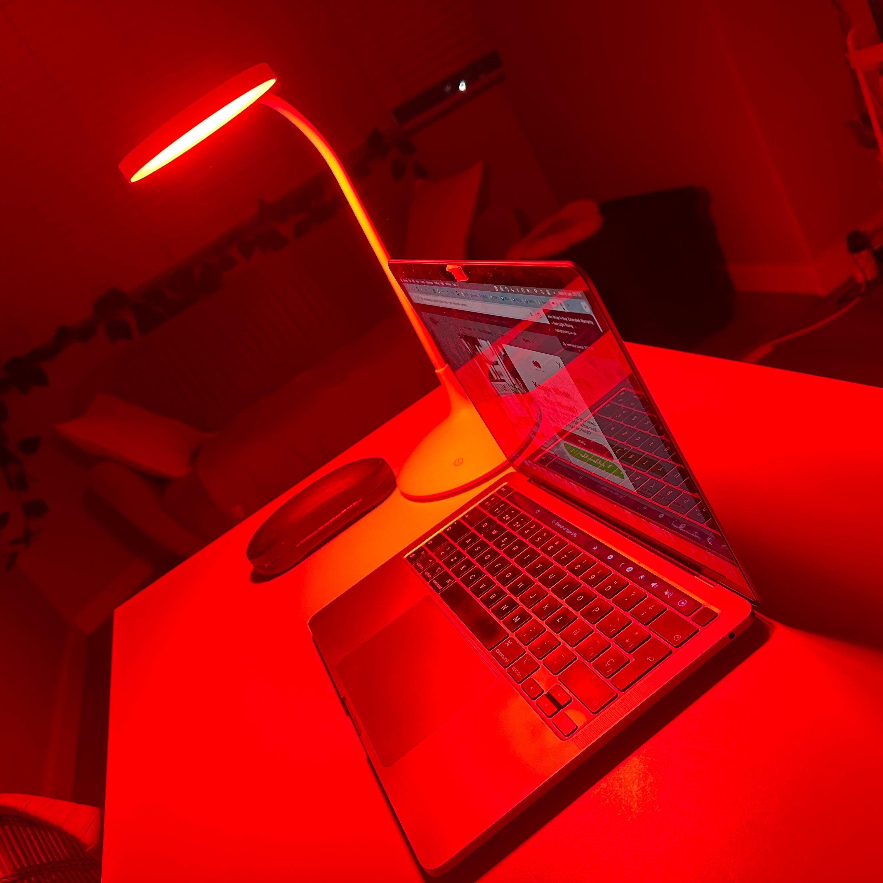 Velvet Dusk Lamp Red Light Night Light for Cozy Evenings