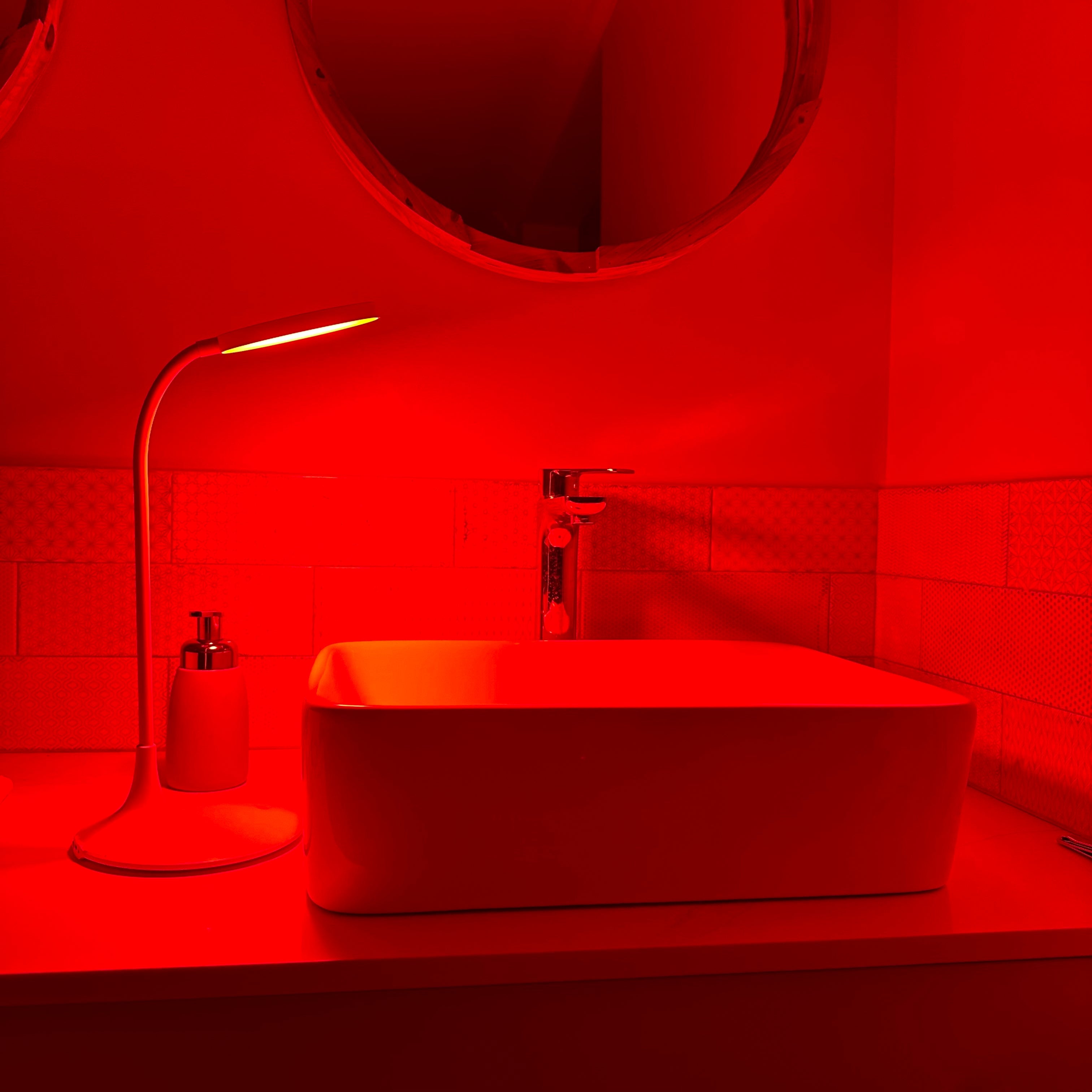 Velvet Dusk Lamp Red Light Night Light for Cozy Evenings