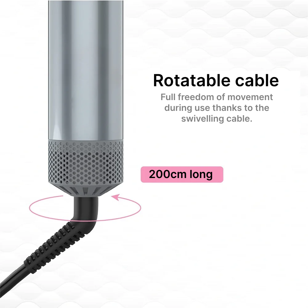 AeroLux 4-in-1 hiustenmuotoilija kuivaamiseen, kihartamiseen, suoristamiseen ja tuuheuttamiseen