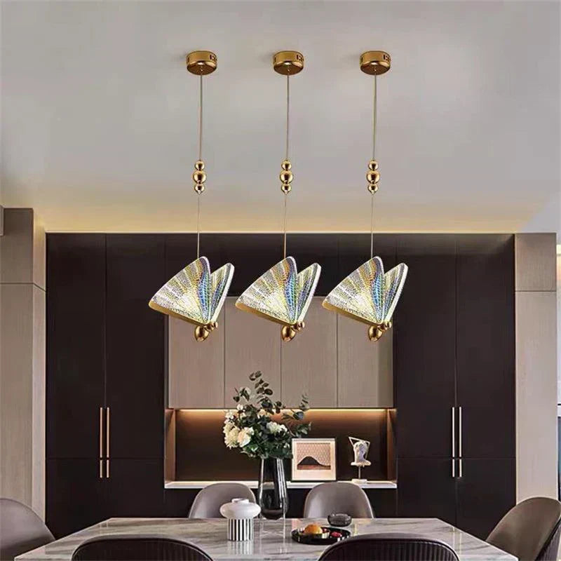Aurelle Modern LED Pendant Lamp With Butterfly Design