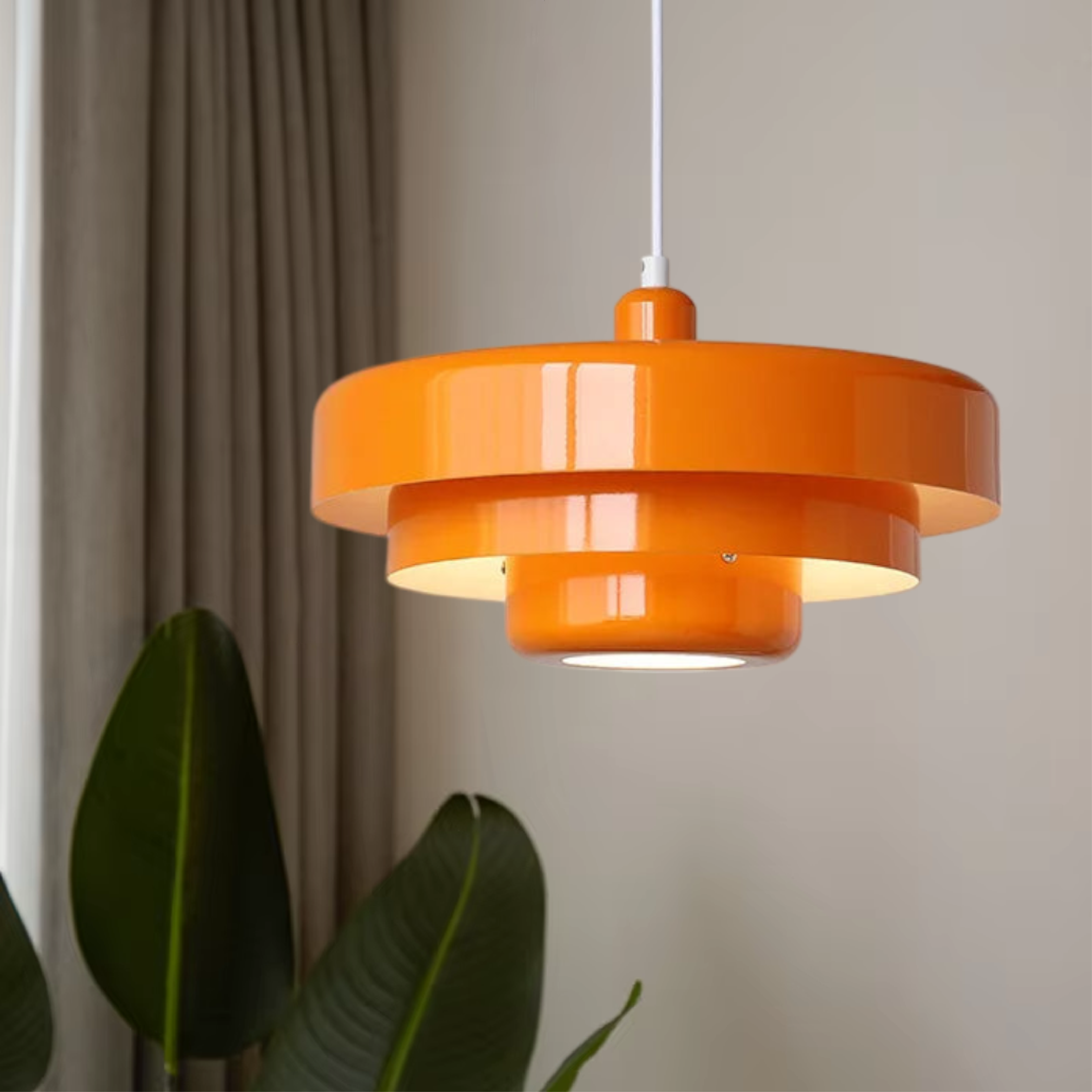 LumaNord Three Layer Nordic Pendant Lamp With Bauhaus Metal Finish