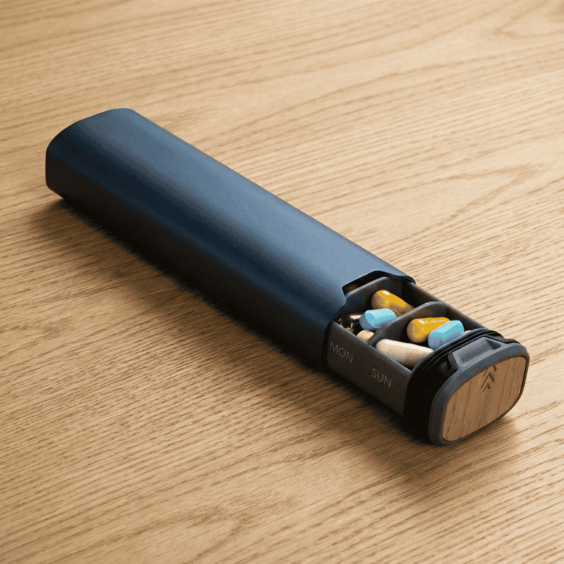 Étui à médicaments compact VoyagePack pour 7 jours de voyage