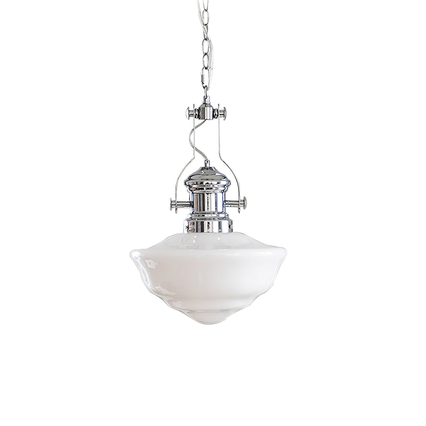 Vernaro | School-Style Pendant Lamp With Glass Shades
