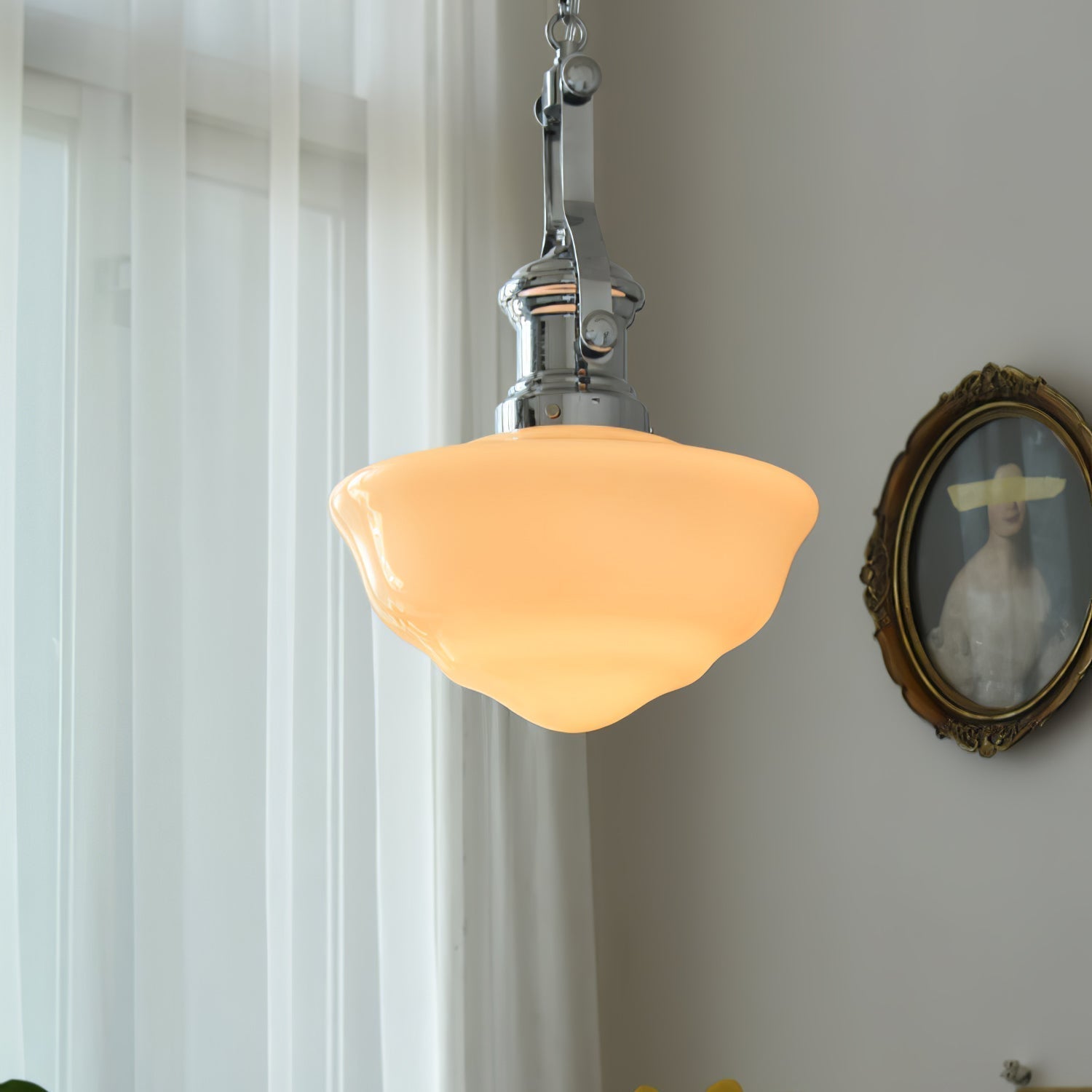 Vernaro | School-Style Pendant Lamp With Glass Shades