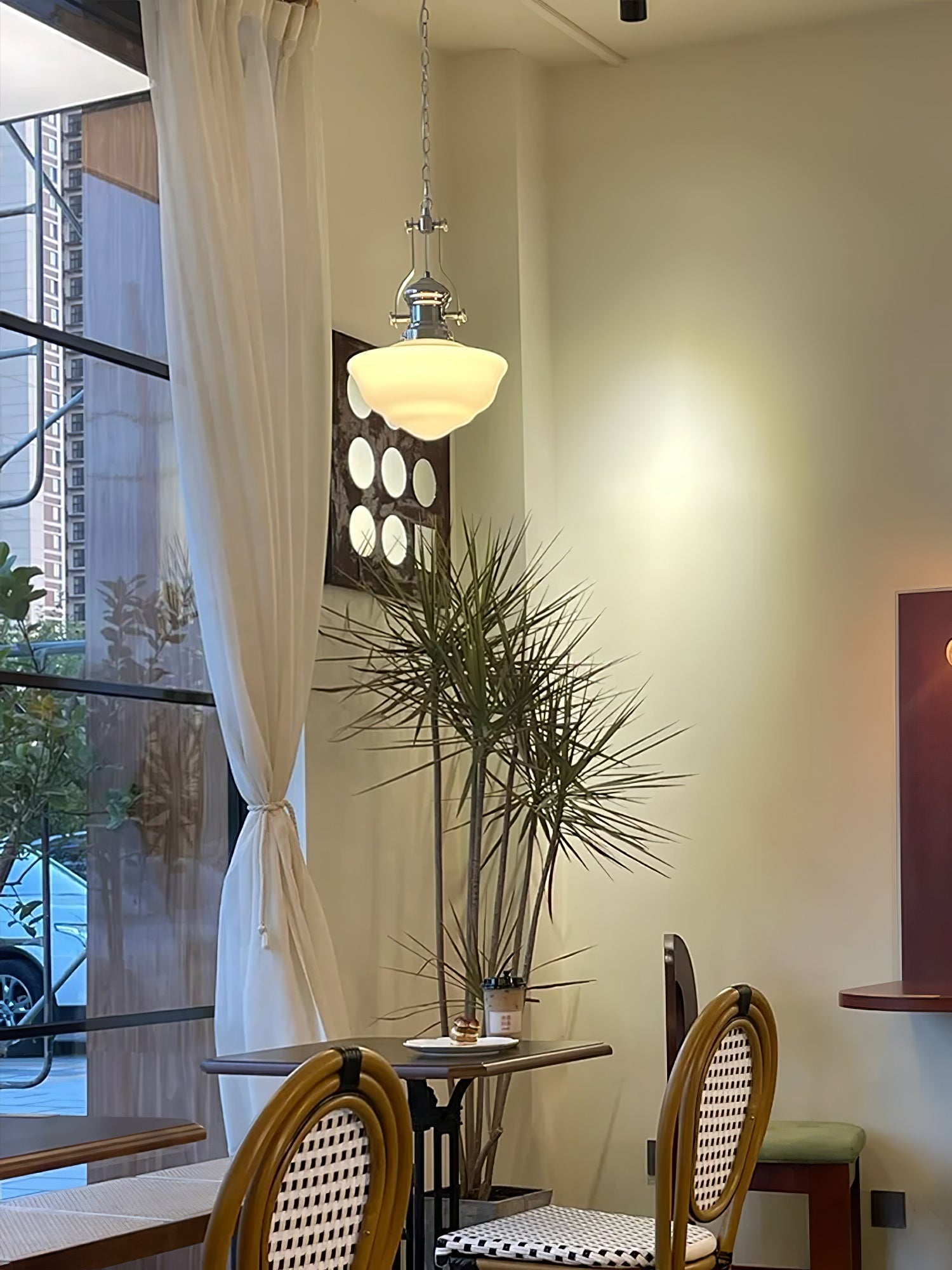 Vernaro | School-Style Pendant Lamp With Glass Shades