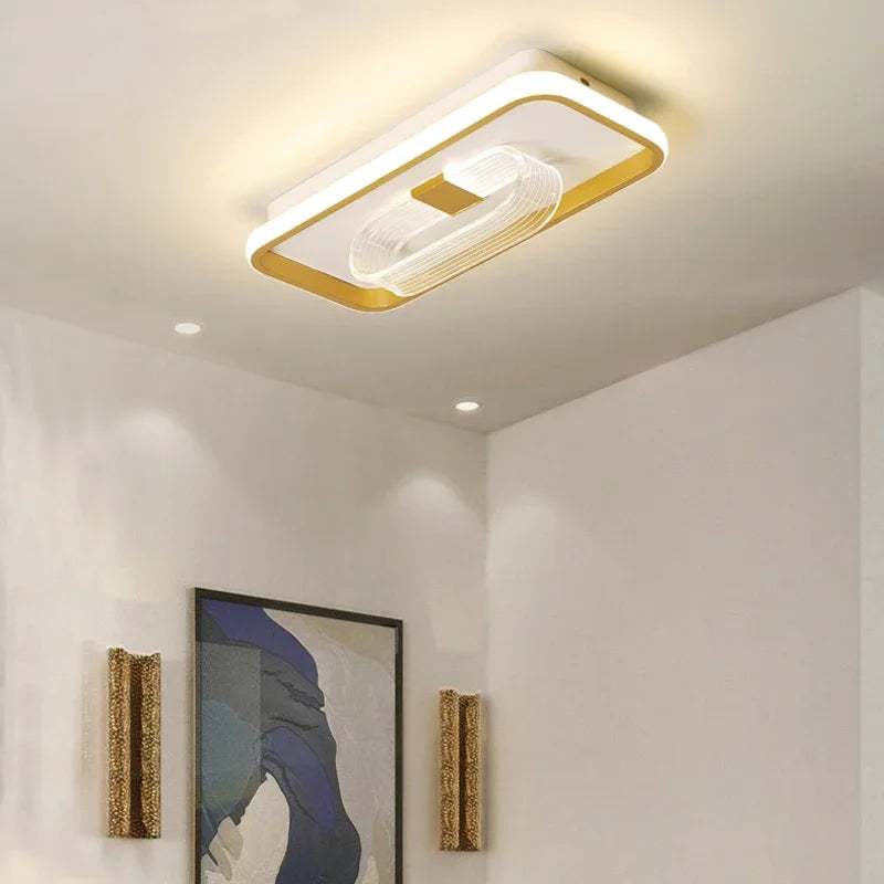 AureaLume Acrylic Ceiling Light with Retro Modern Glow for Warm Ambience