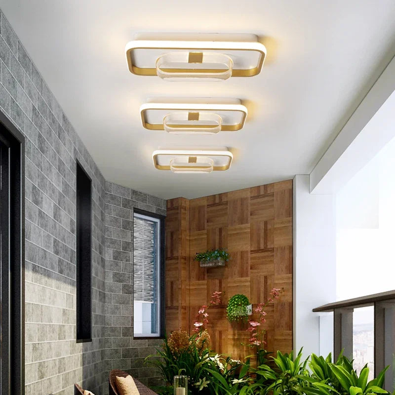 AureaLume Acrylic Ceiling Light with Retro Modern Glow for Warm Ambience