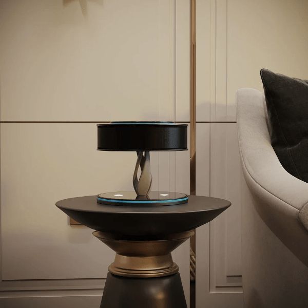 Luminara NovaTable LED Table Lamp With Wireless Charger, Built In Bluetooth Speaker And Roman Numeral Clock