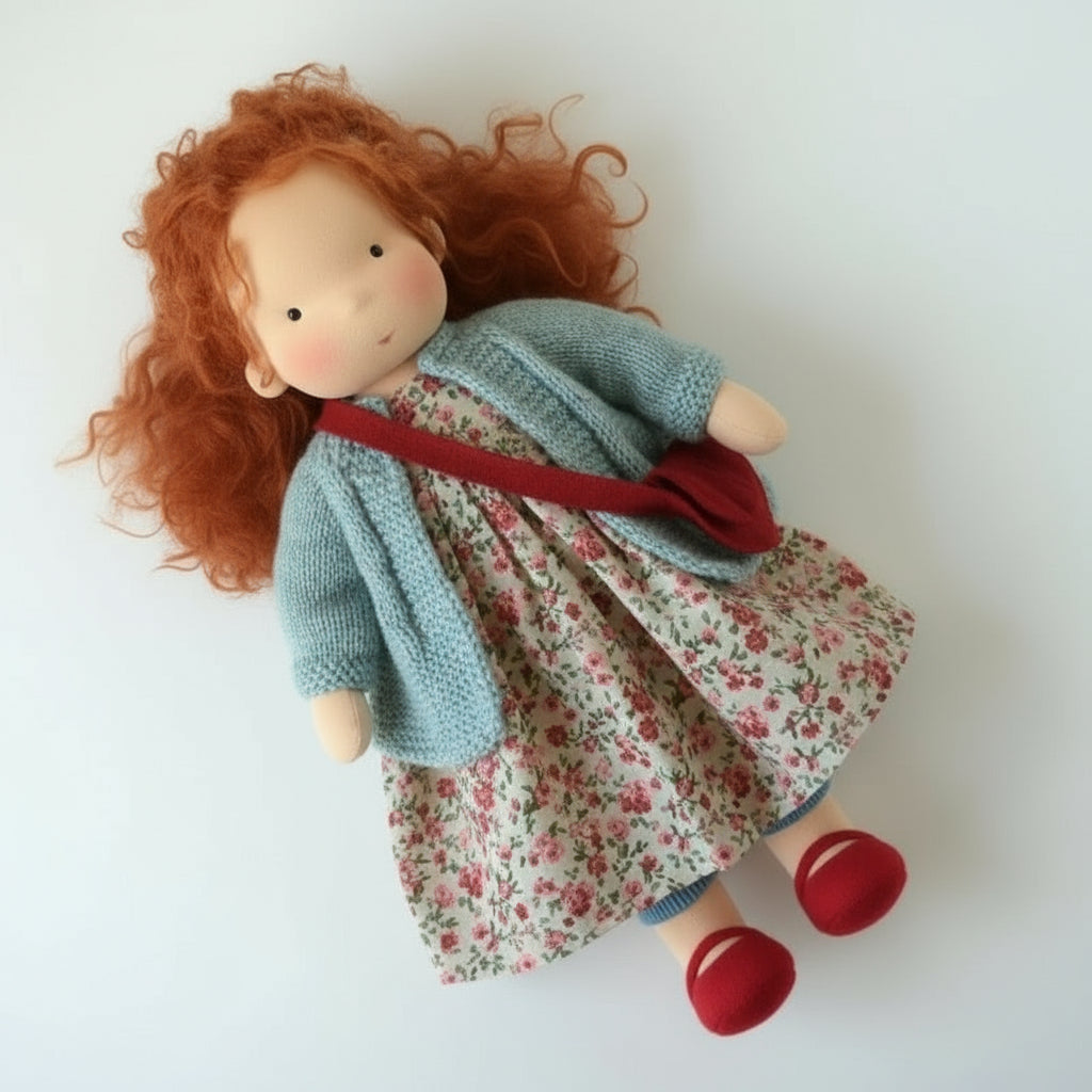 Aurelia Handmade Waldorf Doll Made Of Cotton For Creative Play