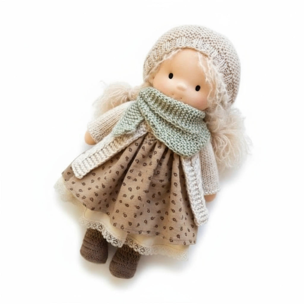Aurelia Handmade Waldorf Doll Made Of Cotton For Creative Play