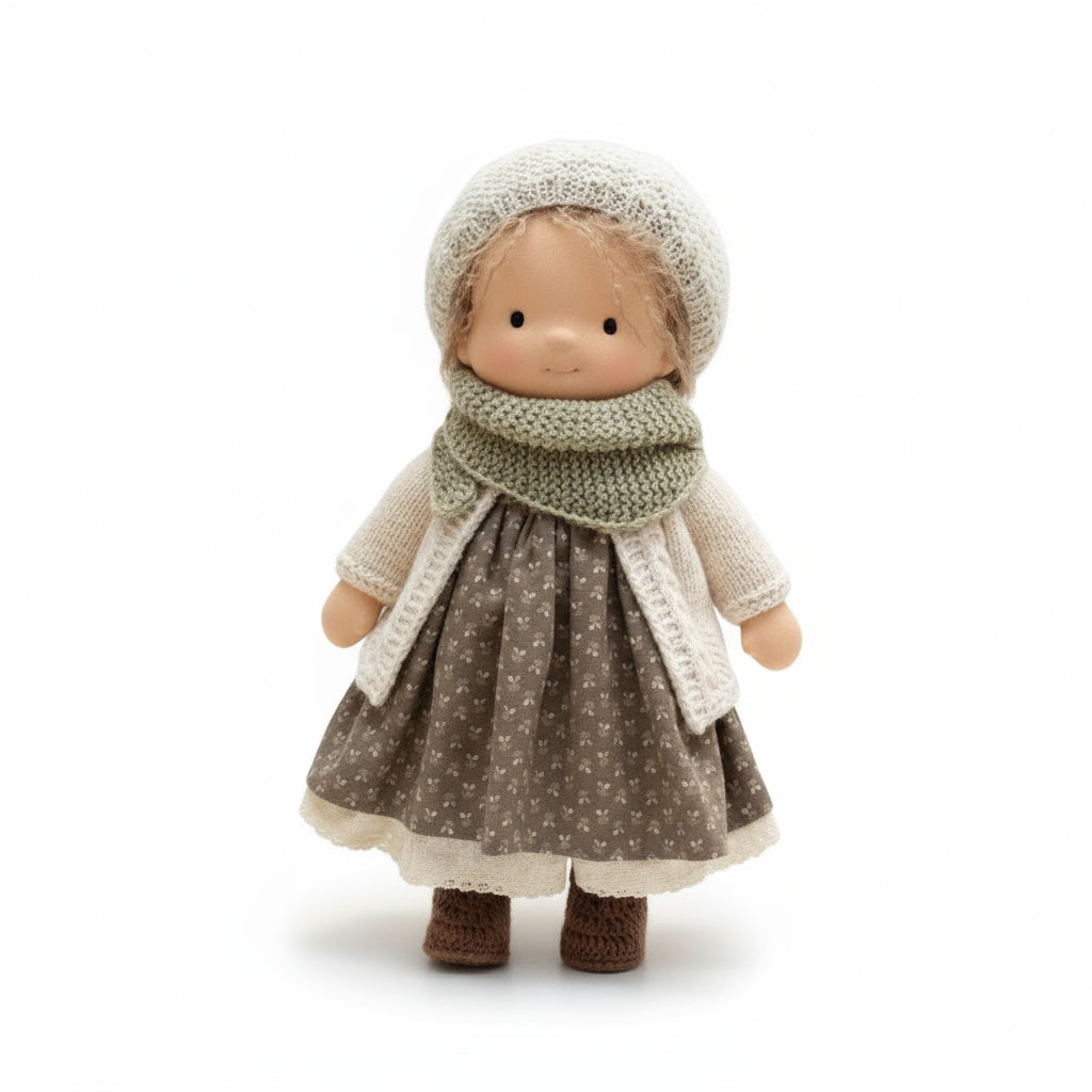 Aurelia Handmade Waldorf Doll Made Of Cotton For Creative Play