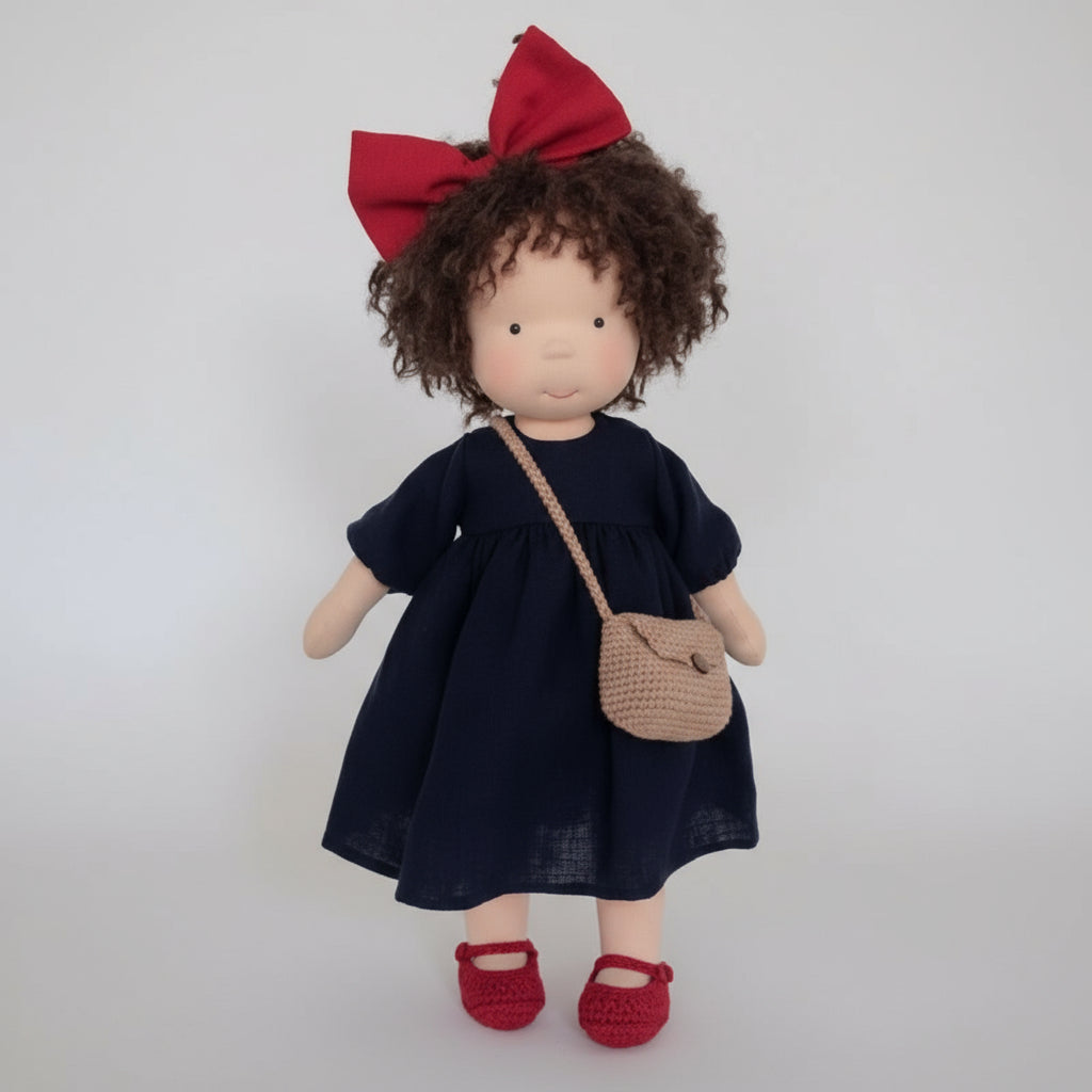 Aurelia Handmade Waldorf Doll Made Of Cotton For Creative Play