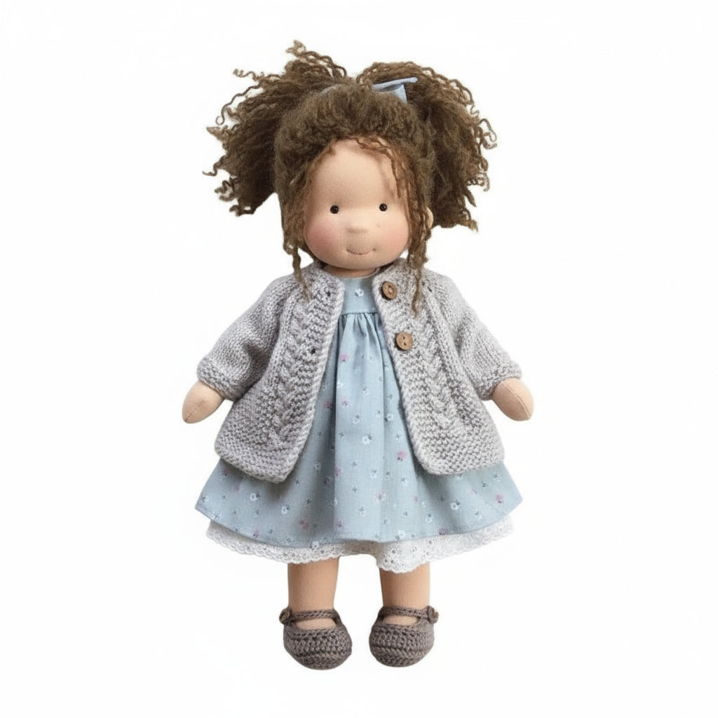 Aurelia Handmade Waldorf Doll Made Of Cotton For Creative Play