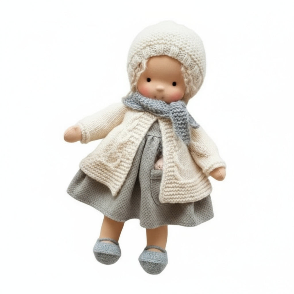 Aurelia Handmade Waldorf Doll Made Of Cotton For Creative Play
