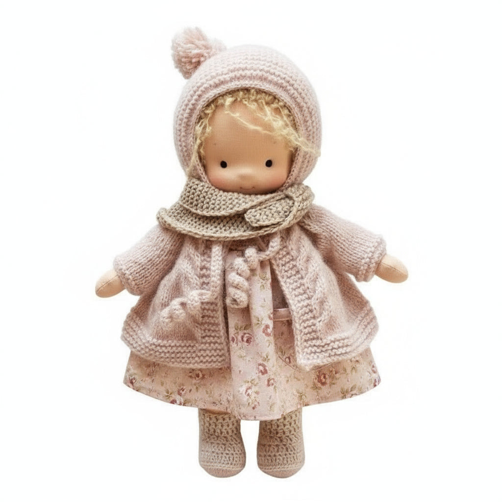 Aurelia Handmade Waldorf Doll Made Of Cotton For Creative Play