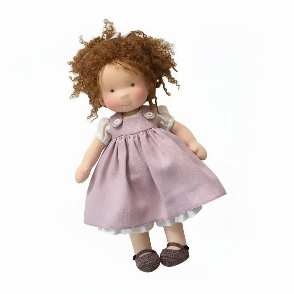 Aurelia Handmade Waldorf Doll Made Of Cotton For Creative Play