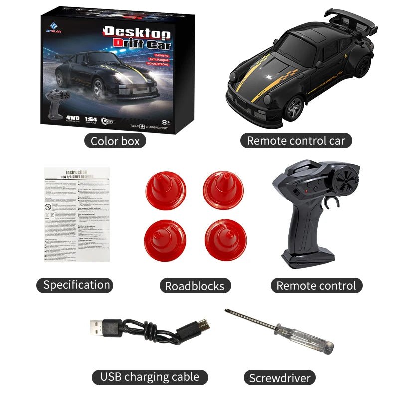 AeroGlide Mini 1:64 Auto Radiocomandata per Derapate e Scivolamenti Fluidi