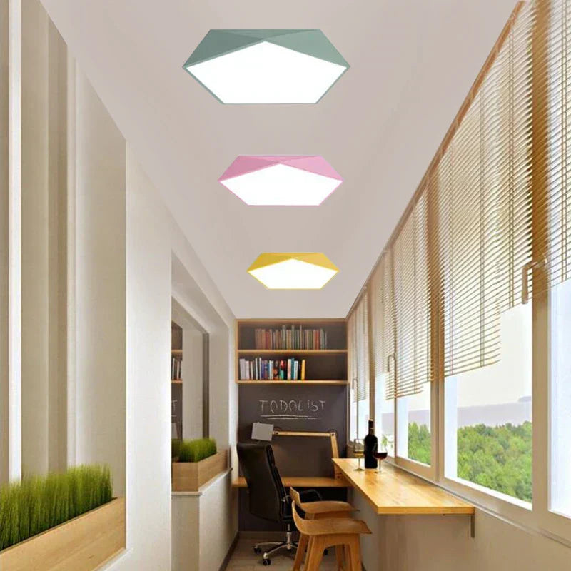 AureaPenta Macaron Inspired Ceiling Light for Warm Ambience