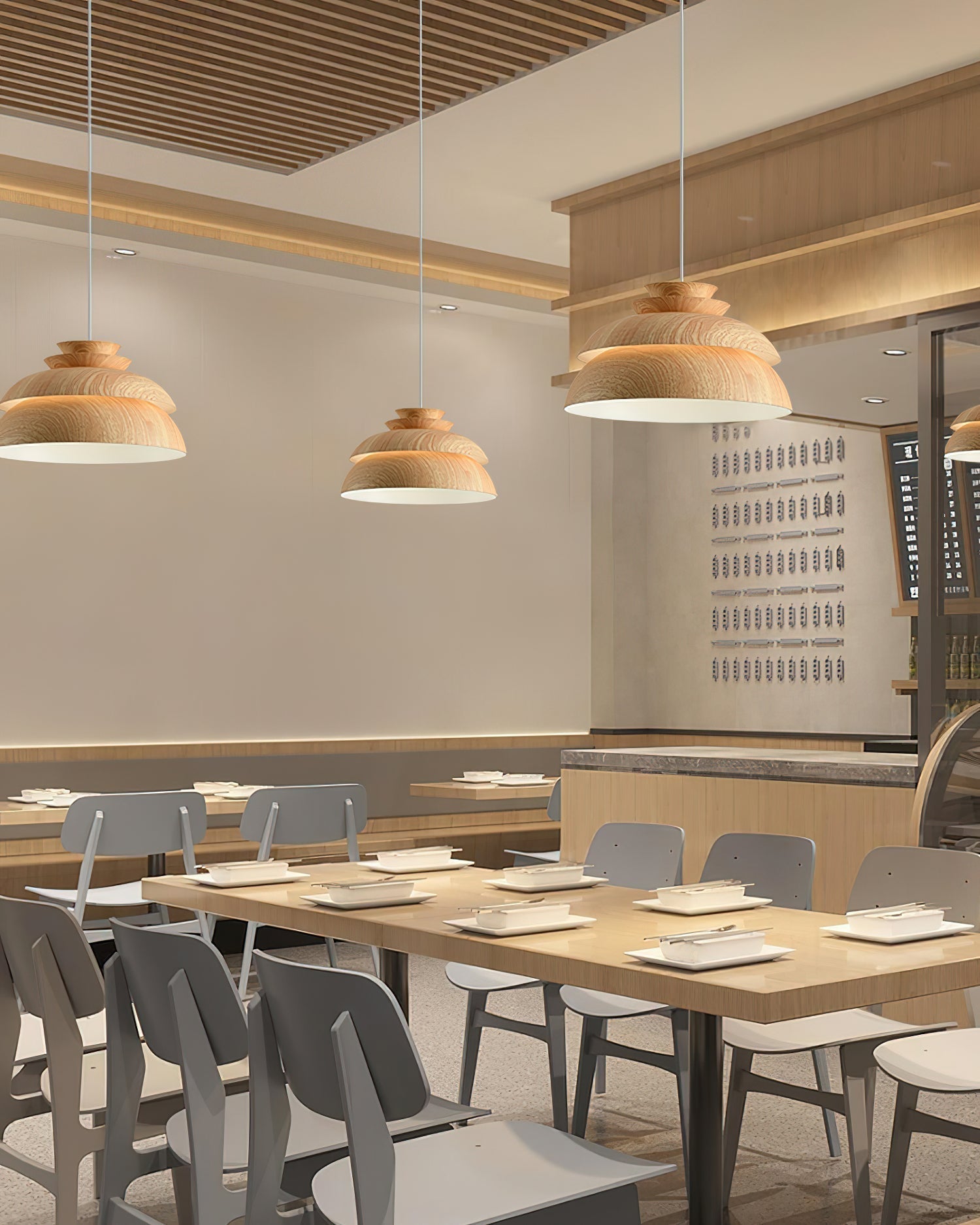 Verdia Aluminum Pendant Light Natural Elegant Ceiling Lamp