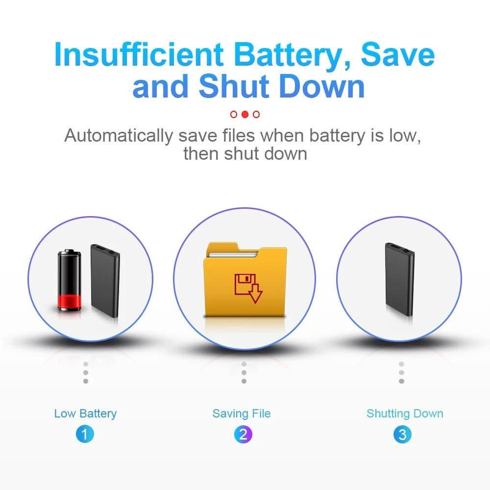 Dispositivo di Dettatura Mini Ultra Leggero WhisperNote con Attivazione Vocale e Memoria da 32 GB