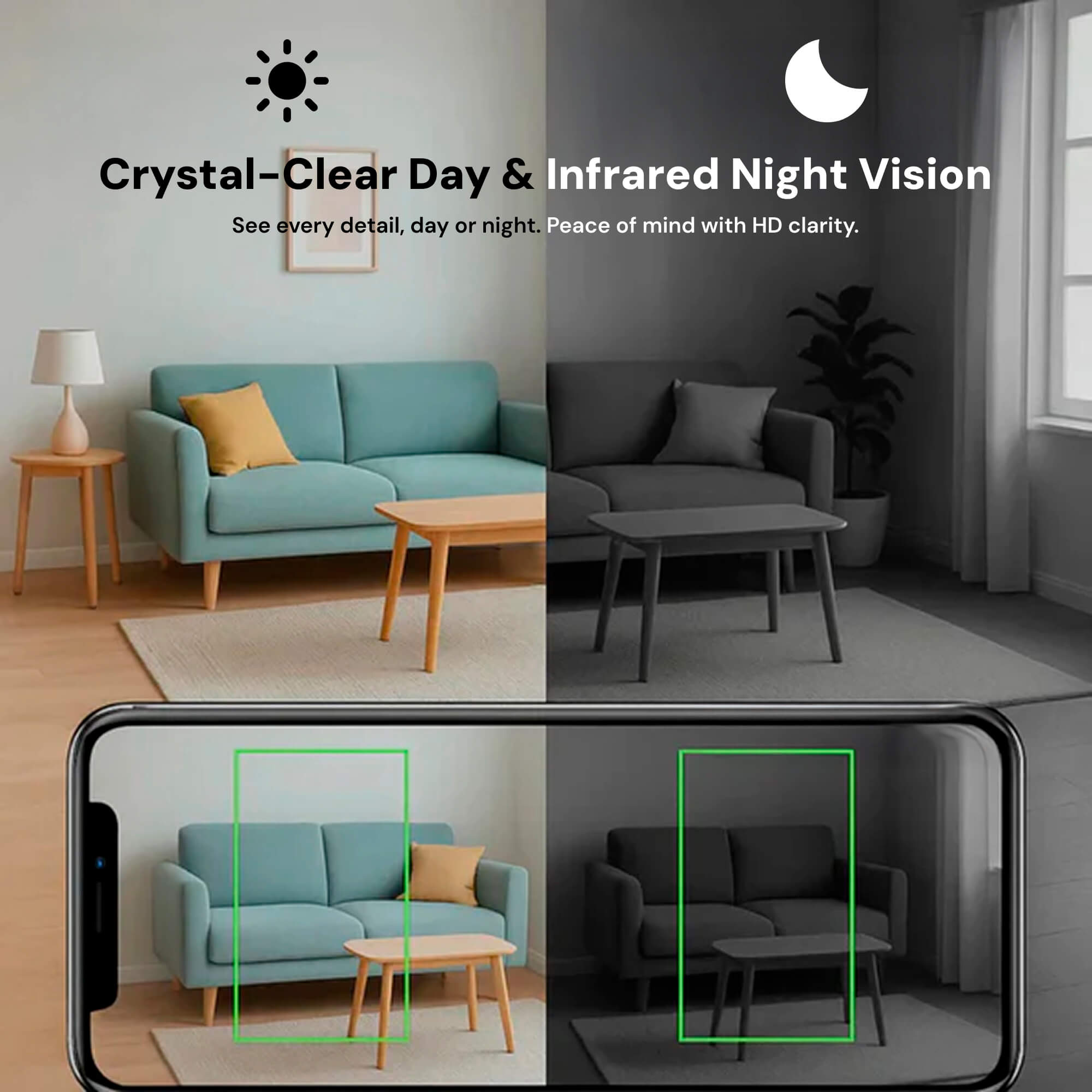 AeroGuard Mini Wireless Hidden Camera With Audio For Nanny Monitoring