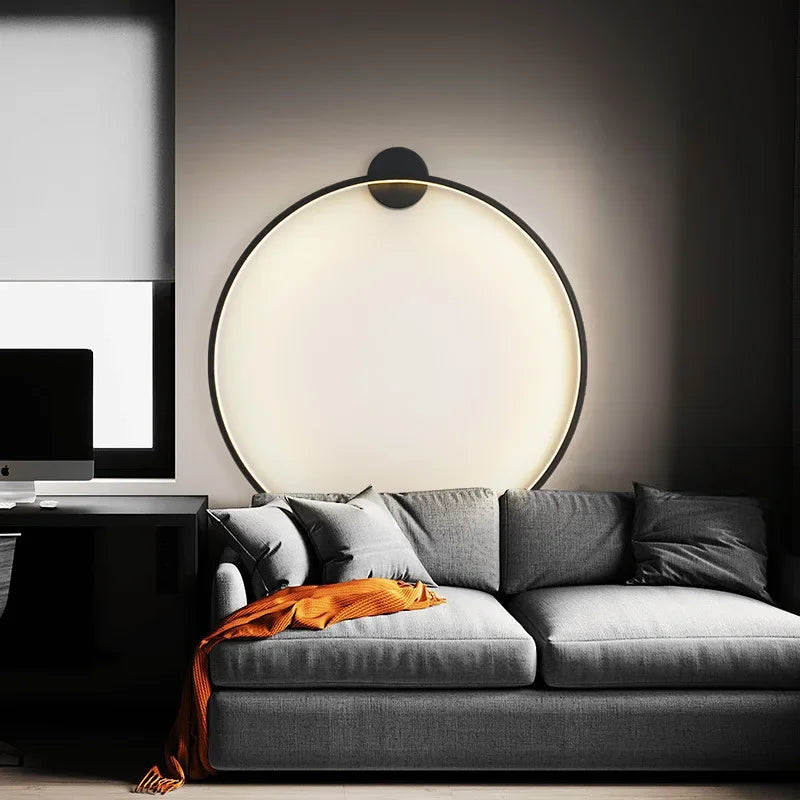 Solarelle Round Minimal Wall Lamp For Modern Living Rooms, Hallways, And Offices